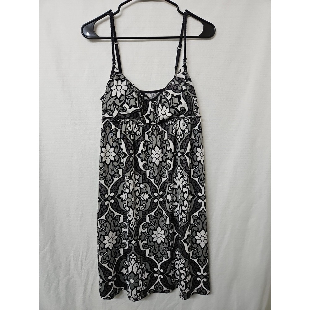 Womens Babydoll Mini Dress Fairycore Whimsigoth black White Y2k Stretch READ